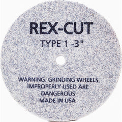 Deburring Wheel: 3" Dia, 1/4" Face Width, 1/4" Hole, Aluminum Oxide