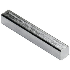 Key Stock; Key Stock Type: Undersized; Material: Carbon Steel; Width (Inch): 7/8; Height (Inch): 7/8; Finish: Zinc Clear; Length (Inch): 12; Hardness: HRB 50