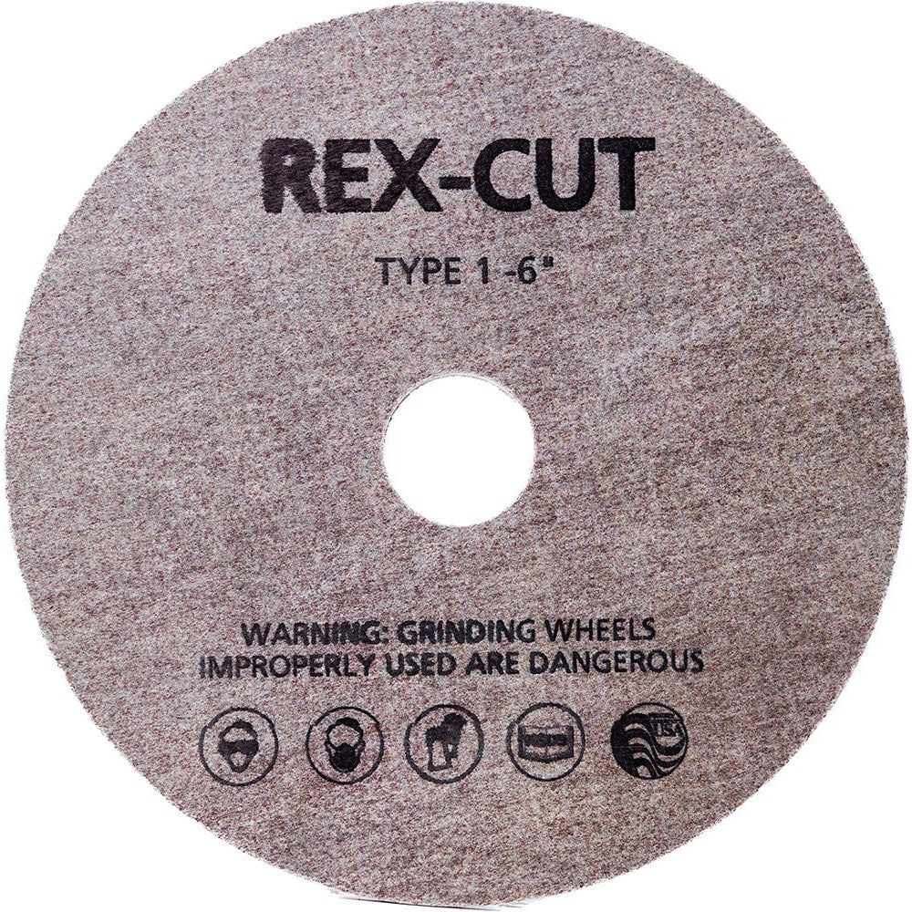 Deburring Wheel: 6" Dia, 1/8" Face Width, 5/8" Hole, Aluminum Oxide