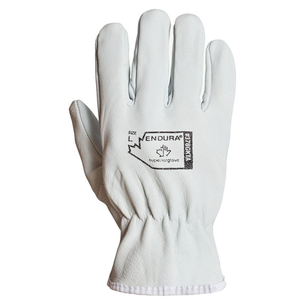 Work & General Purpose Gloves; Glove Type: General Purpose; Application: Light Construction, Ideal For Material Handling; Lining Material: Leather; Back Material: Goatskin Leather; Cuff Material: Leather; Cuff Style: Safety; Primary Material: Leather