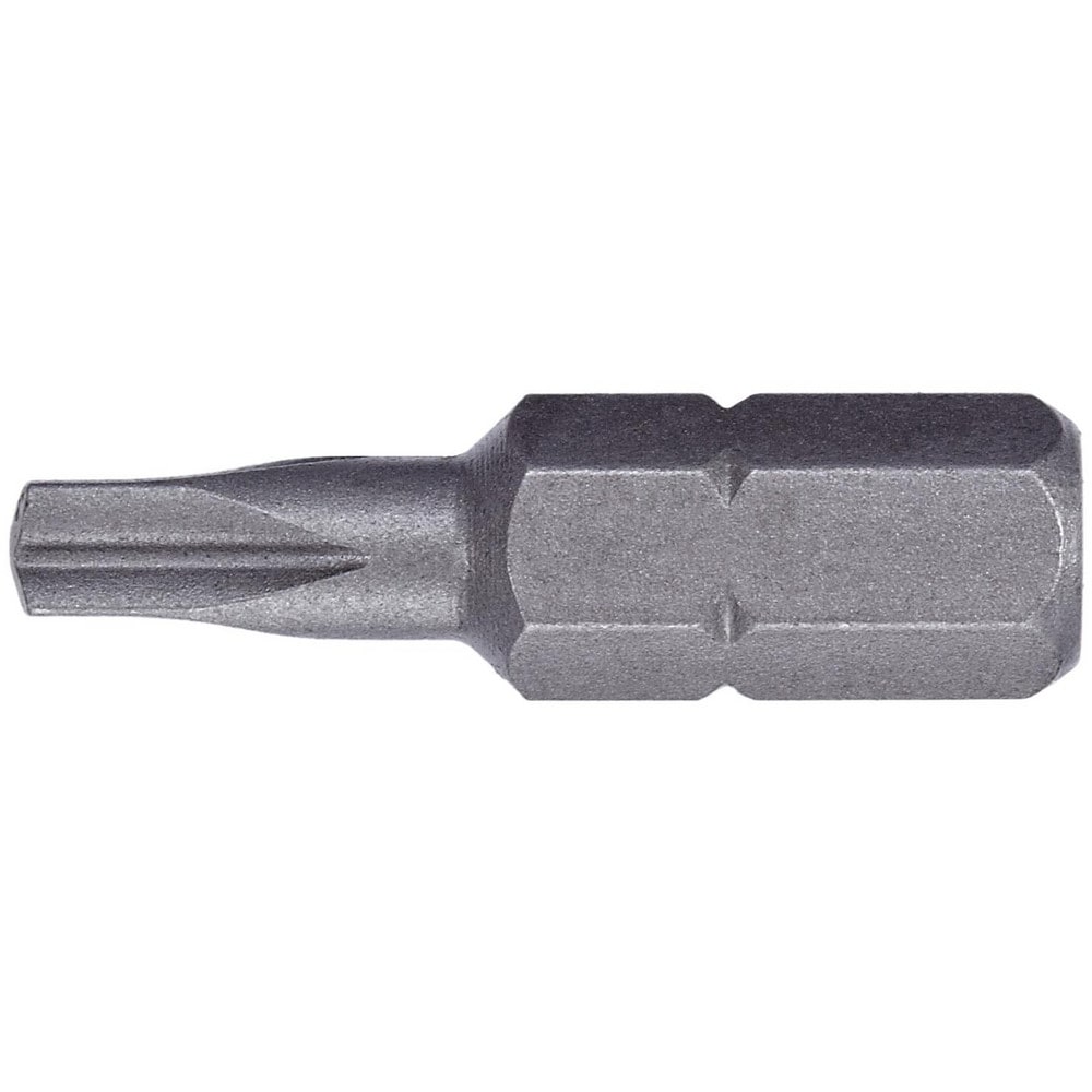 Specialty Screwdriver Bits; End Type: Single; Drive Size: 1/4; Overall Length (Inch): 1