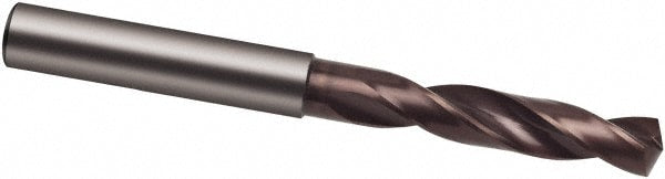 Screw Machine Length Drill Bit: 8.90 mm Dia, 140 deg Point, Solid Carbide