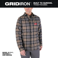 Work Shirt: General Purpose, Long Sleeve, X-Large, Cotton, Gray, 3 Pocket