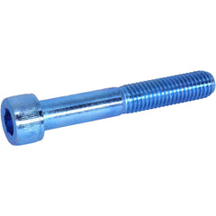 Hex Socket Cap Screw: M5x0.8 Thread, 80.00 mm Length Under Head, 12.9 Alloy Steel, Zinc-Blue Trivalent Chromate Finish