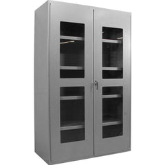 Steel Storage & Visible Cabinet: 48" Wide, 78" High