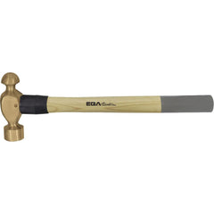 Ball Pein Hammer: 31 oz Head, Aluminum Bronze