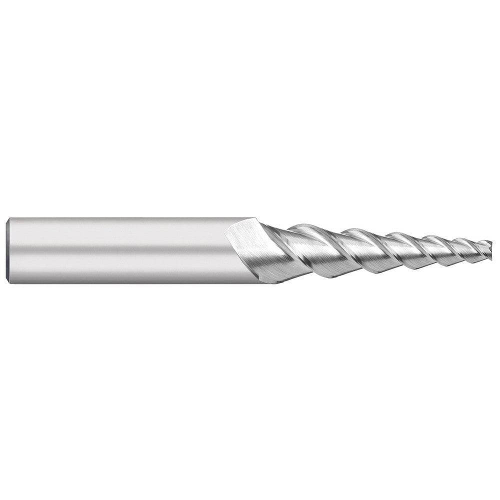 Tapered End Mills; Mill Diameter (Decimal Inch): 0.2500; Length of Cut (Inch): 1-1/4; End Mill Material: Solid Carbide