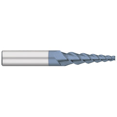 Tapered End Mills; Mill Diameter (Decimal Inch): 0.1250; Length of Cut (Inch): 1-1/2; End Mill Material: Solid Carbide