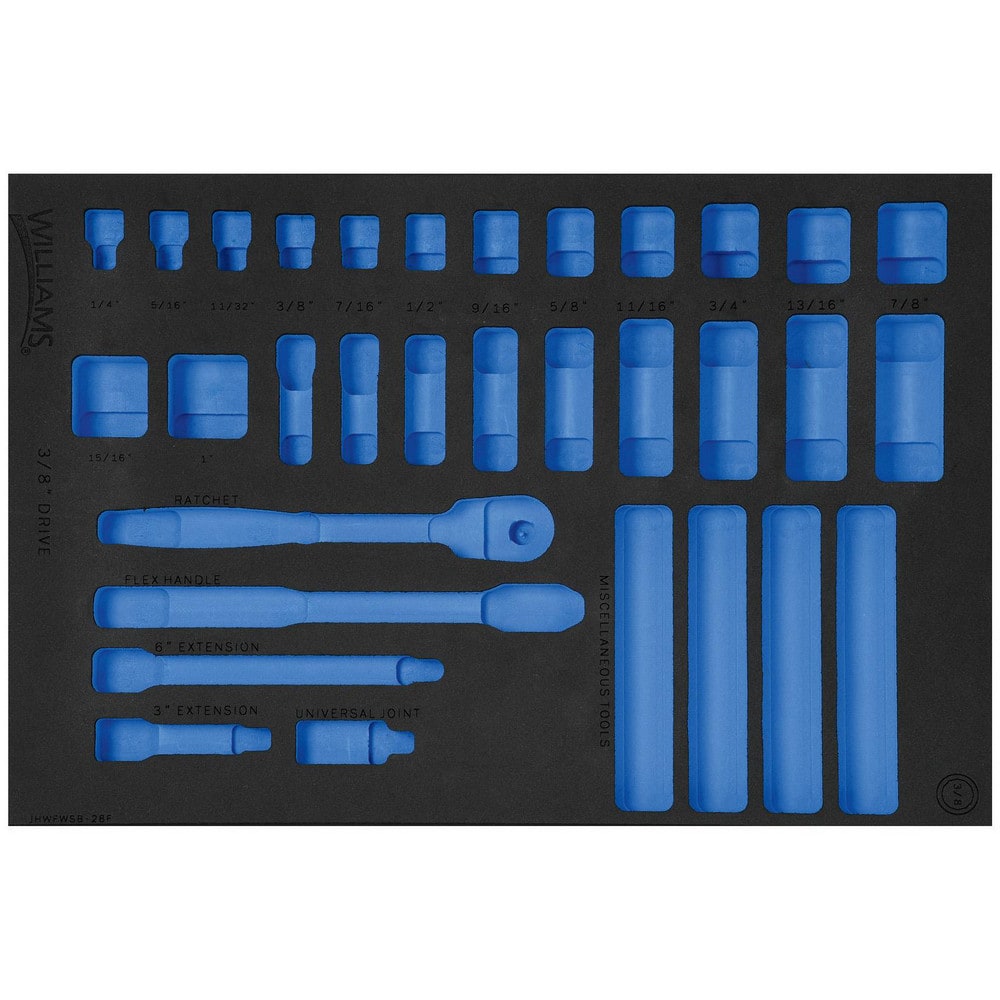 Tool Box Case & Cabinet Inserts; Type: Foam Insert; For Use With: Foam Only tools not included, fits JHWB-52EHA, JHWB-108, JHWB-110, JHWB-140A, JHWB-1208, JHWB-1210, JHWB-1212, JHWB-1214, JHWB-1216, JHWB-1218, JHWB-1220, JHWB-1222, JHWB-1224, JHWB-1226, J