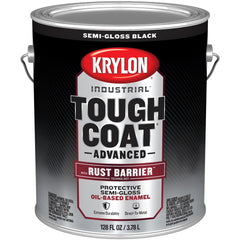 Rust Preventative  Paint: 1 gal, Black, Semi-Gloss Finish