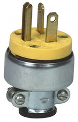 Straight Blade Plug: Commercial, 6-20P, 250VAC, Yellow