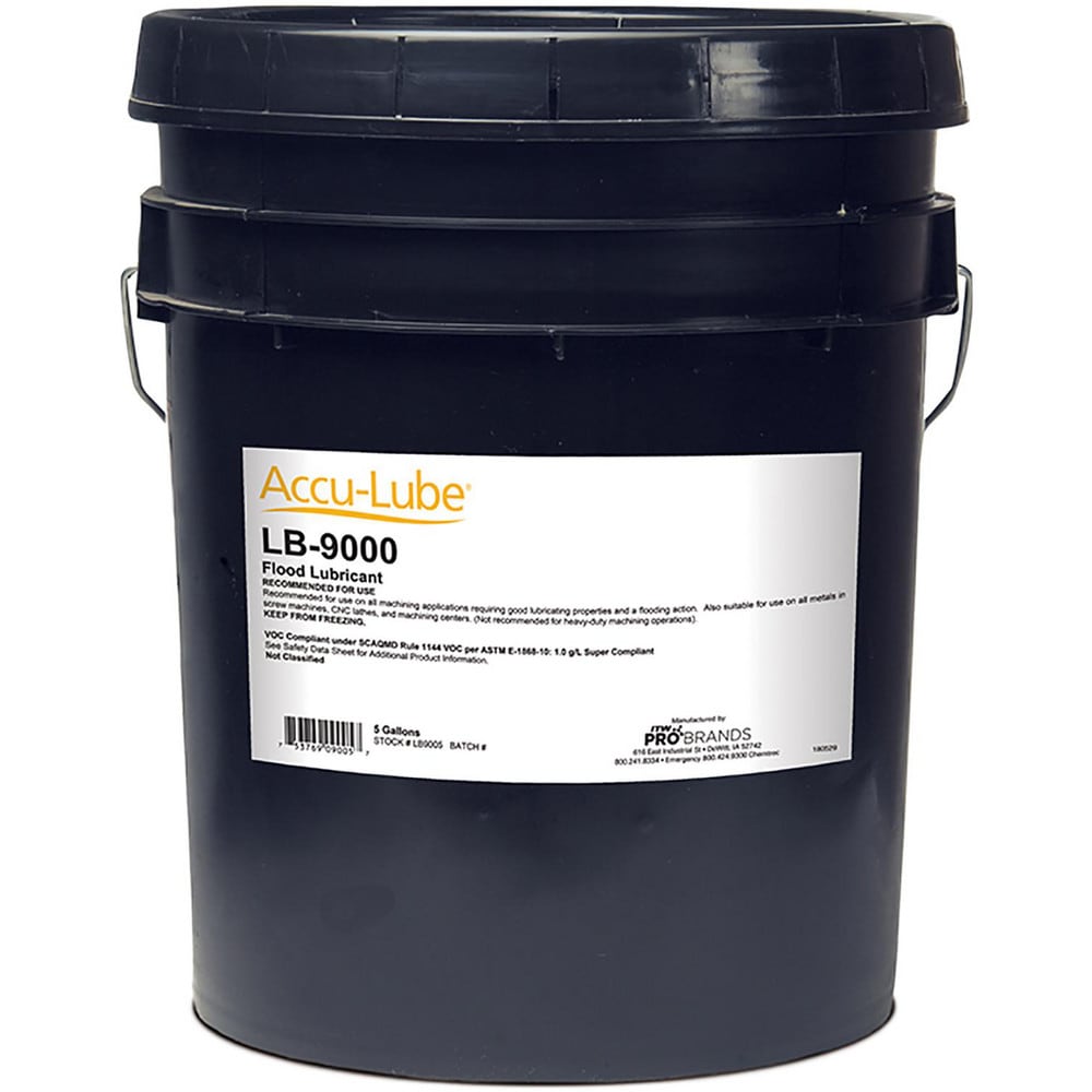 Lubricant, Machining & Machining Fluid: Accu-Lube Flood Lubricant Cutting Oil, Liquid, 5 gal Pail