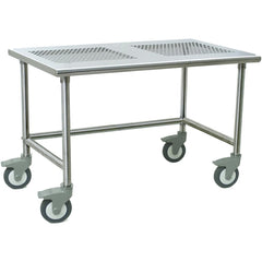 Mobile Work Benches; Bench Type: ISO 7 Clean Room Table; Edge Type: Straight; Depth (Inch): 30; Load Capacity (Lb.