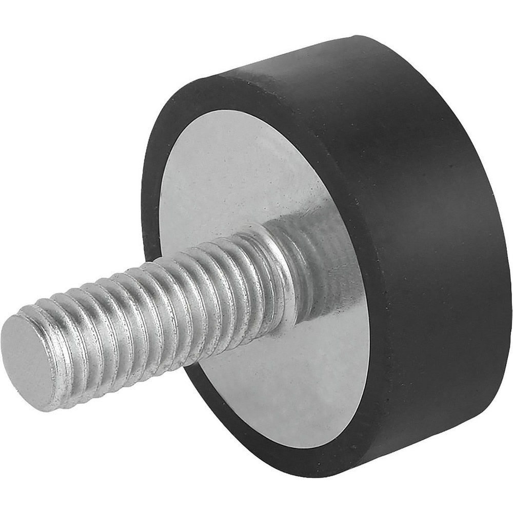 Vibration Isolators; Isolator Type: Standard Deflection; Insert Material: Stainless Steel; Isolator Material: Natural Rubber; Maximum Load Capacity: 114.20; Top Diameter: 30.00; Bottom Diameter: 30; Thread Size: M8; Overall Width: 1