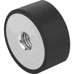 Vibration Isolators; Isolator Type: Standard Deflection; Insert Material: Steel; Isolator Material: Natural Rubber; Maximum Load Capacity: 359.69; Top Diameter: 60.00; Bottom Diameter: 60; Thread Size: M10; Overall Width: 2