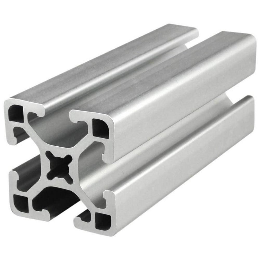 Framing; Frame Type: T-Slotted; Duty Grade: Standard-Duty; Material: Aluminum Alloy; Slot Location: Quad; Overall Length (Inch): 120; Overall Height (Inch): 1-1/2