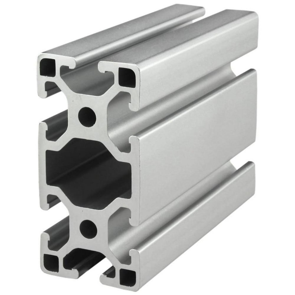 Framing; Frame Type: T-Slotted; Duty Grade: Standard-Duty; Material: Aluminum Alloy; Slot Location: Quad