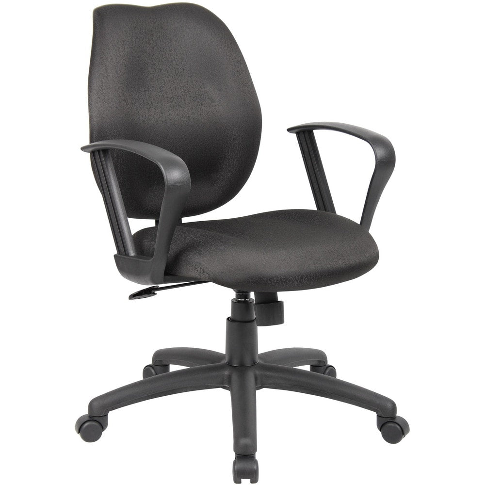 Task Chair:  Task Fabric,  Adjustable Height,  Black