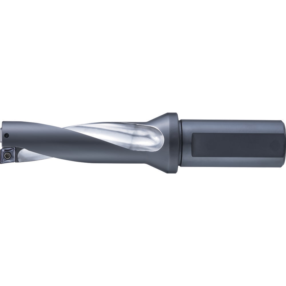 Indexable Insert Drill: PDZ1062FS125A08-3D, 1-1/16" Max Dia, 3-3/16" Max Depth, 3xD, 1-1/4" Shank Dia