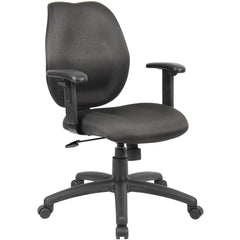 Task Chair:  Task Fabric,  Adjustable Height,  Black