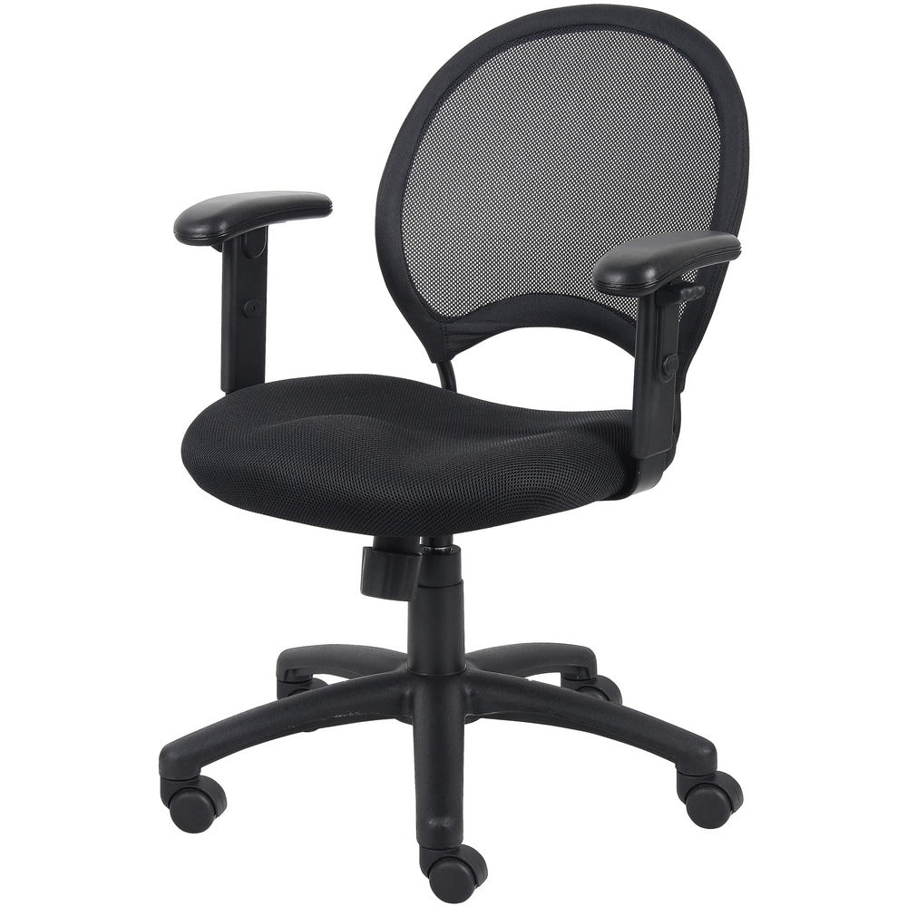 Task Chair:  Mesh,  Adjustable Height,  Black