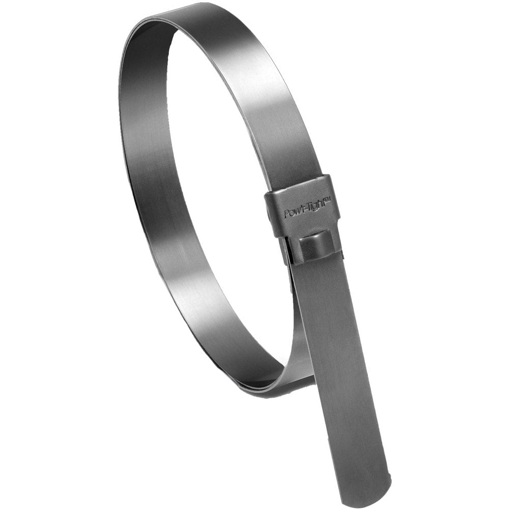 Band Clamp: Preformed, 3" Max Dia, 3/4" Wide, 0.0300" Thick, 201  Stainless Steel