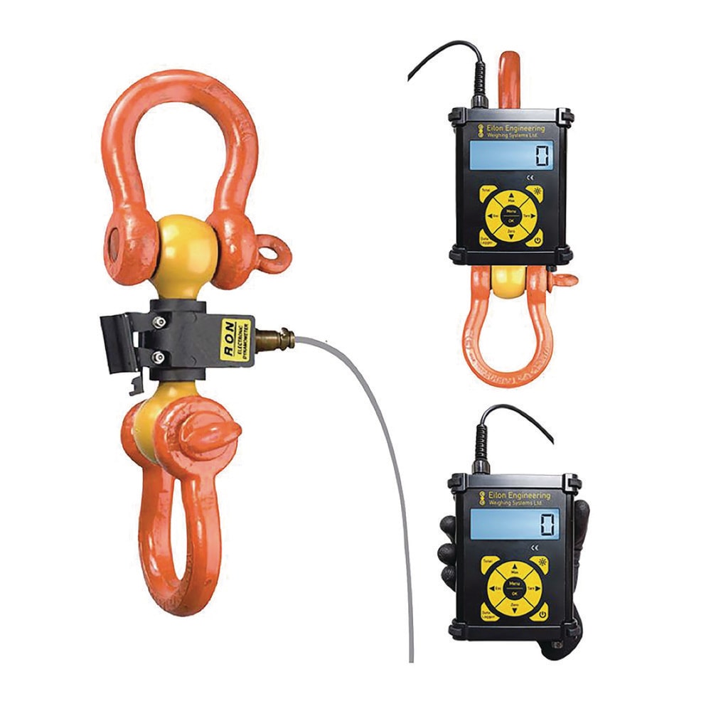 Crane Scales & Hanging Scales; Type: Shackle Type Wired Dynamometer; Capacity (Lb.): 170000.00; Capacity (kg): 77110.7029; Display Type: 6 Digit LCD; Scale Type: Dynamometer