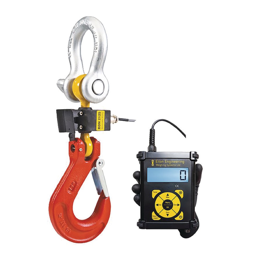 Crane Scales & Hanging Scales; Type: Hook Type Wired Crane Scale; Capacity (Lb.): 6000.00; Capacity (kg): 2721.5542; Display Type: 6 Digit LCD; Scale Type: Crane Scale