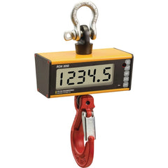 Crane Scales & Hanging Scales; Type: Crane Scale w/2" Display; Capacity (Lb.): 2000.00; Capacity (kg): 907.1847; Display Type: 6 Digit LCD, 5 Digit LCD; Scale Type: Crane Scale