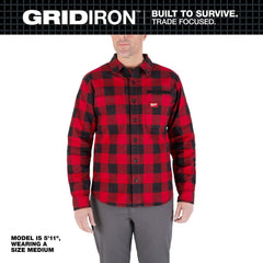 Work Shirt: General Purpose, Long Sleeve, Small, Cotton, Red, 3 Pocket