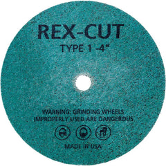 Deburring Wheel: 3" Dia, 1/4" Face Width, 3/8" Hole, Aluminum Oxide