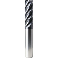 Square End Mill: 1/2" Dia, 1-1/2" LOC, 5 Flute, Solid Carbide