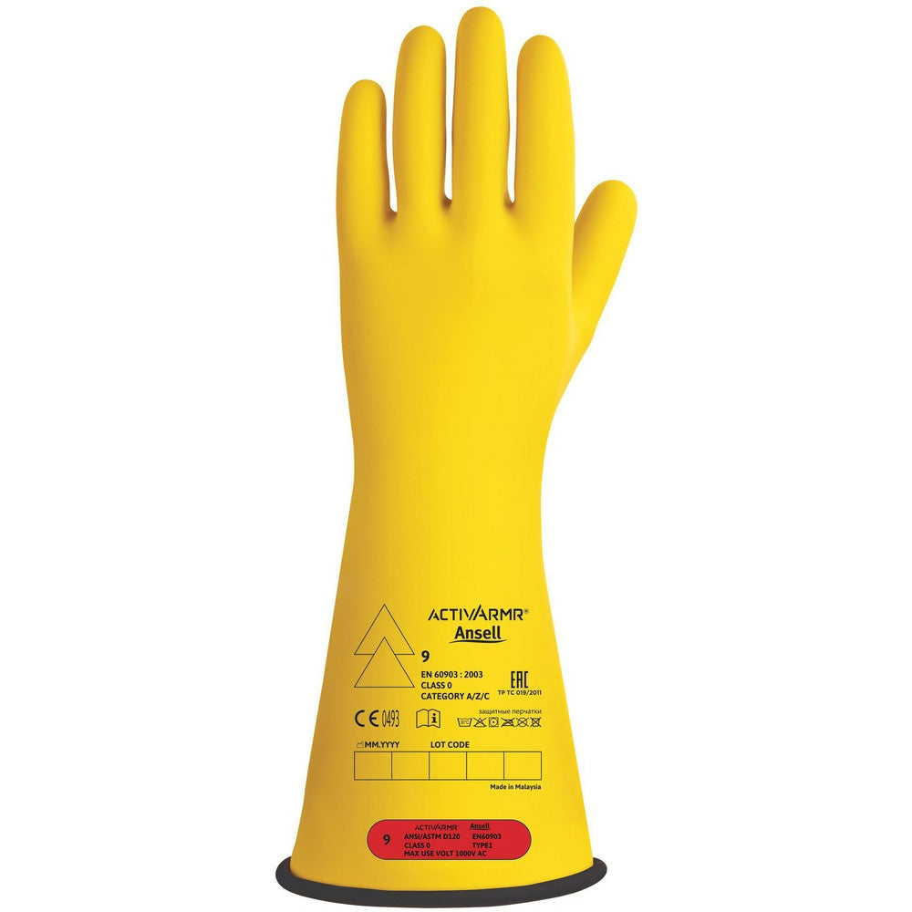 Rubber Linesman Gloves: Activarmr RIG014YBSC, Class 0, Size 2X-Large, 14" Long