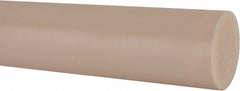 Plastic Rod: Nylon 6 & 12, 4' Long, 1-1/4" Dia, Natural