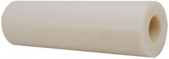 Plastic Round Tube: 3" ID, 4" OD, 1' OAL, Natural, Cast Nylon