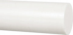 Plastic Rod: Polyester (Polybutylene Terephthalate), 1' Long, 1-1/4" Dia, Natural