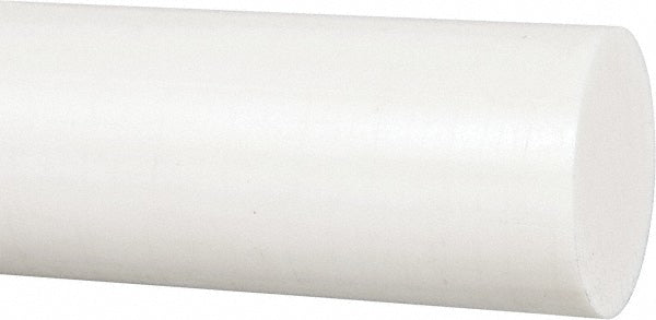 Plastic Rod: Polyester (Polybutylene Terephthalate), 1' Long, 1-1/2" Dia, Natural