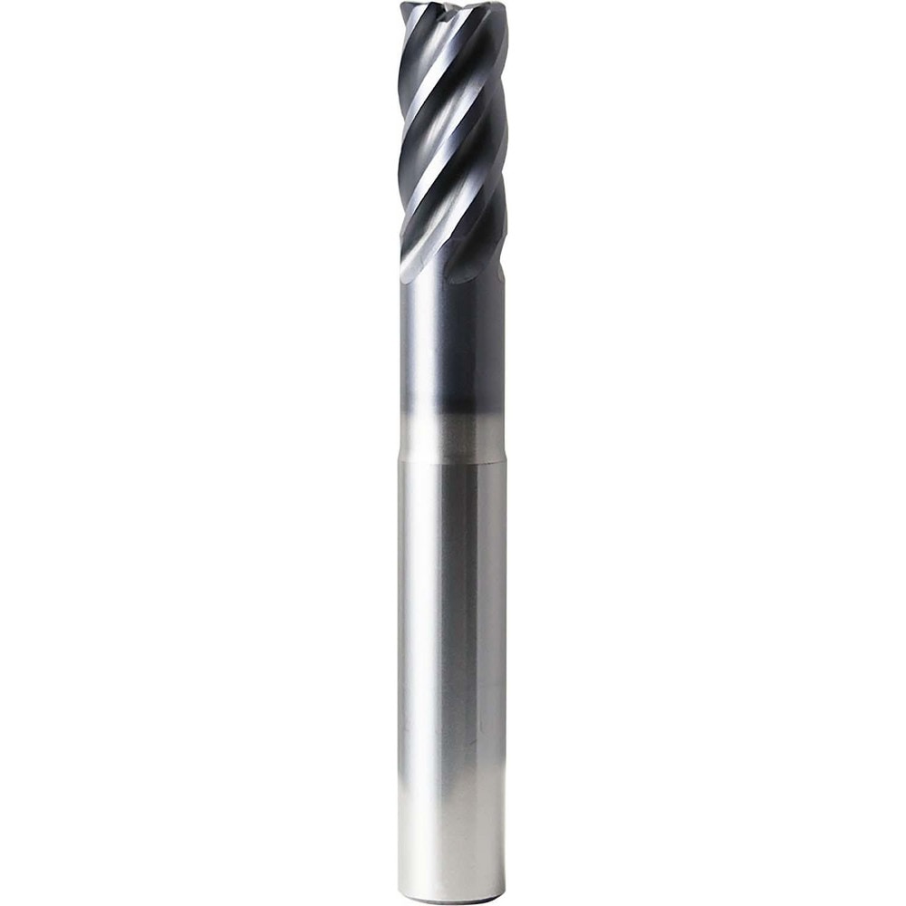 Corner Radius End Mill: 25 mm Dia, 53.00 mm LOC, 5.00 mm Radius, 5 Flute, Solid Carbide