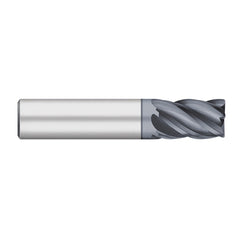 Corner Radius End Mill: 3/16" Dia, 3/8" LOC, 0.0050" Radius, 5 Flute, Solid Carbide