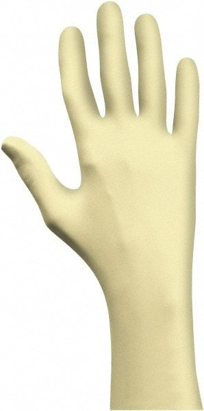 Disposable Gloves: Size Large, 5.0 mil, Latex Coated, Latex, General Purpose Grade, Powdered