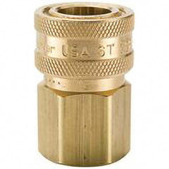 Hydraulic Hose Coupler: 3/8", 3/8-18, 2,700 psi