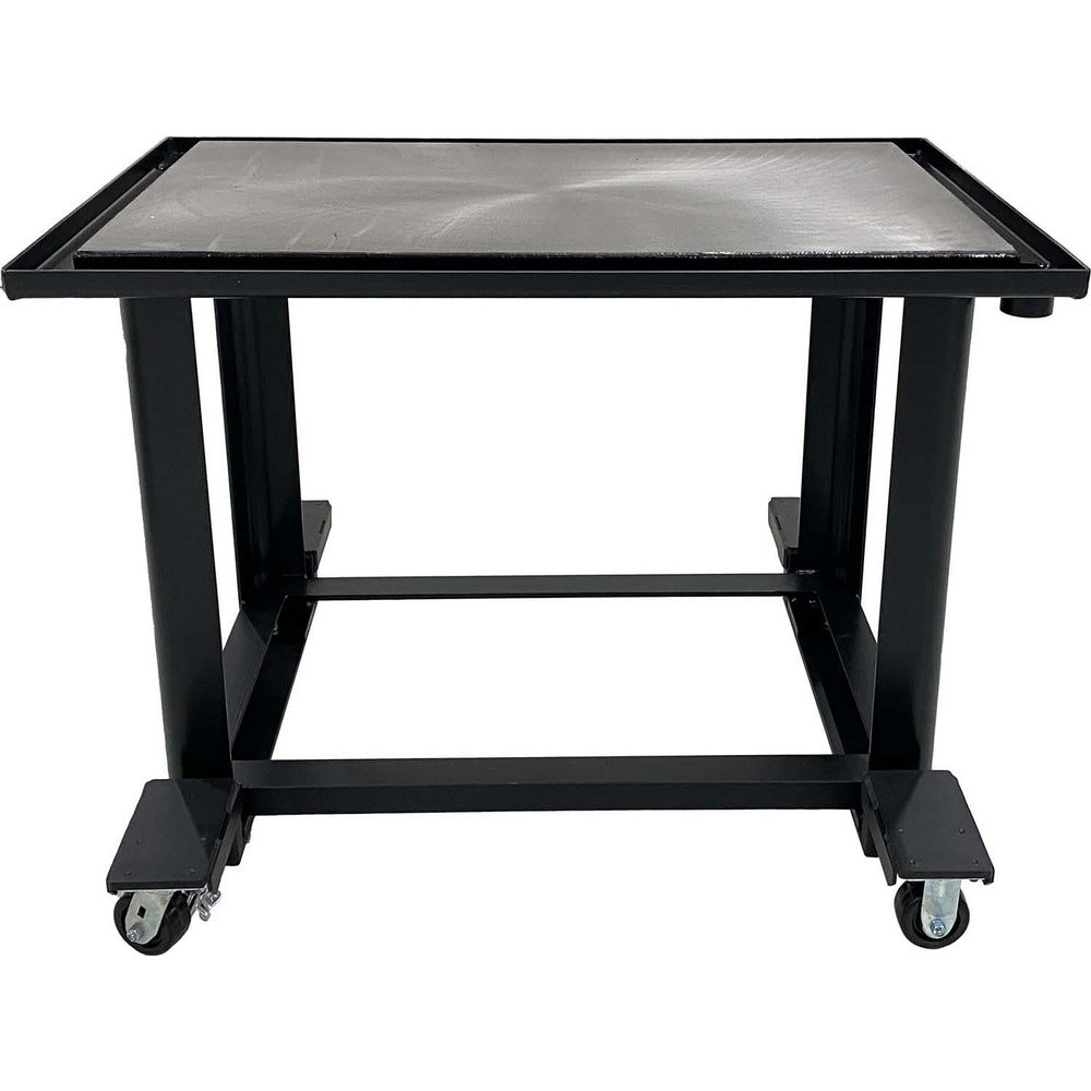 Mobile Work Centers; Center Type: Mobile Workstation; Load Capacity: 2000; Height (Inch): 37; Number Of Bins: 0; Color: Black; Overall Depth: 36; Overall Height: 37.63