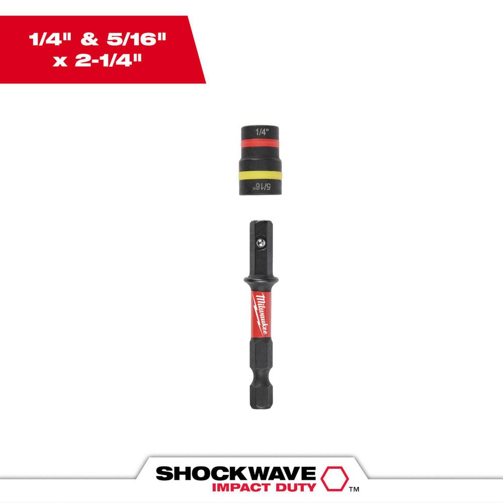 Power Screwdriver Bit: Magnetic Nut Driver Bit, 1/4" Hex