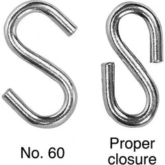 S-hooks; Length: 1.8125 in; Load Capacity (Lb.): 100