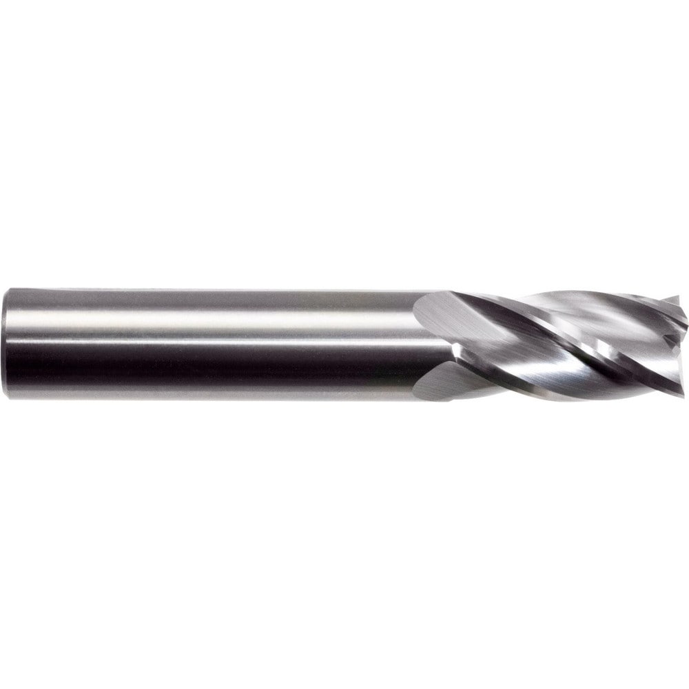 Square End Mill: 1/16" Dia, 1/4" LOC, 4 Flute, Solid Carbide