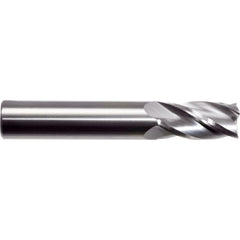 Square End Mill: 7/8" Dia, 1-1/2" LOC, 4 Flute, Solid Carbide