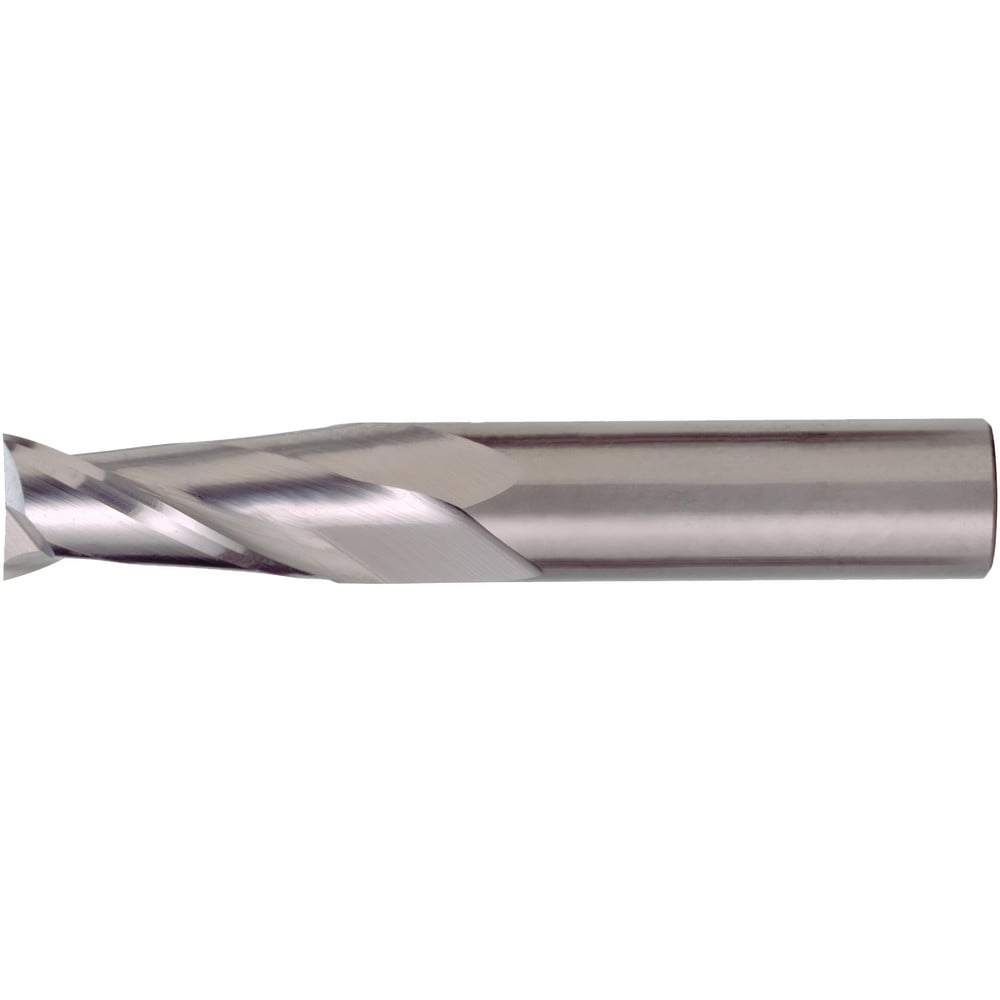 Square End Mill: 1" Dia, 2-1/4" LOC, 2 Flute, Solid Carbide