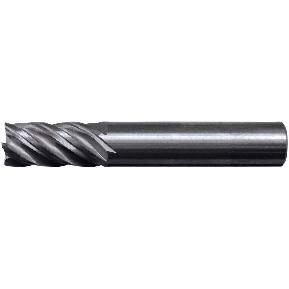 Corner Radius End Mill: 1" Dia, 2-1/4" LOC, 1.52 mm Radius, 5 Flute, Solid Carbide