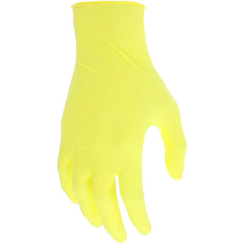 Disposable Gloves: Series NitriShield, Size X-Large, 3.5 mil, Nitrile, Food Grade, Powder-Free, No