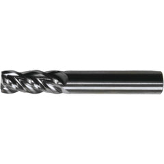 Square End Mill: 1" Dia, 1-1/2" LOC, 4 Flute, Solid Carbide